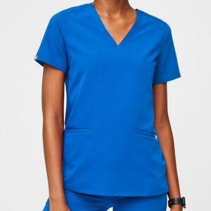 Royal blue figs  scrup top